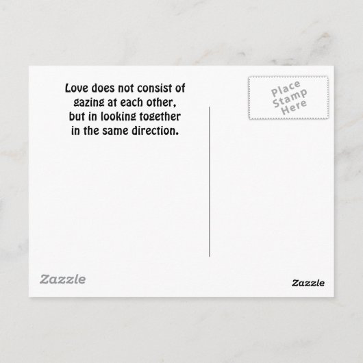 Gemeinsam Postkarte (Rückseite)