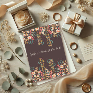 Gemeinsam Quote Hochzeit Hübsch florales Elegant Karte