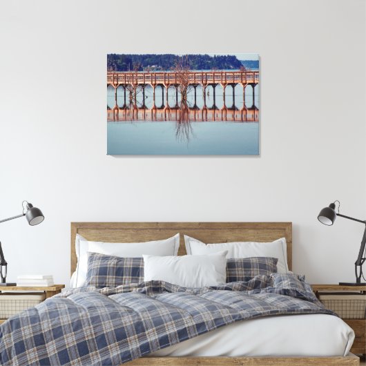 Gemeinsam reflektieren leinwanddruck (Insitu (Schlafzimmer))