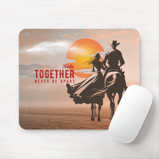 Gemeinsam reiten - Ein wunderbares Western-Leben ( Mousepad (Mit Mouse)