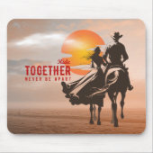 Gemeinsam reiten - Ein wunderbares Western-Leben ( Mousepad (Vorne)