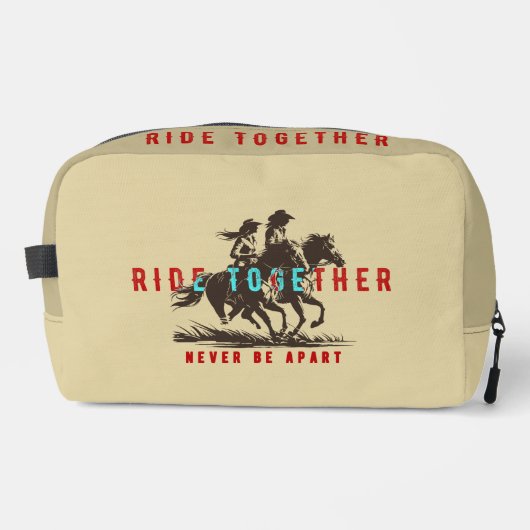 Gemeinsam reiten - Ein wunderbares Western-Leben | Waschbeutel (Vorderseite)