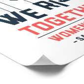 Gemeinsam sammeln wir Poster (Ecke)