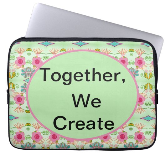 Gemeinsam schaffen wir laptopschutzhülle (Vorderseite)