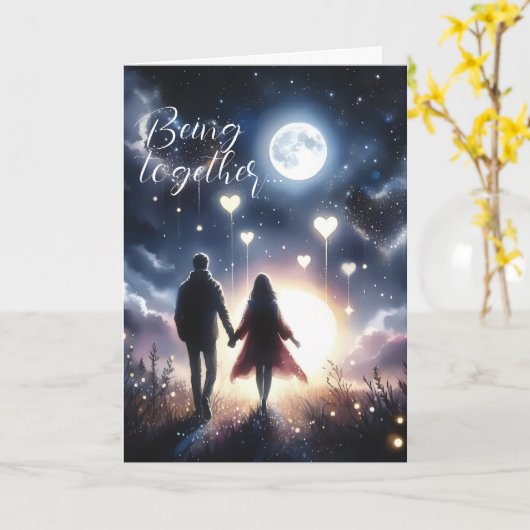 Gemeinsam sein karte (Gelbe Blume)