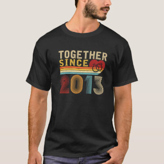 Gemeinsam seit 2013 Vintages Paar 8th Wedding Ann T-Shirt