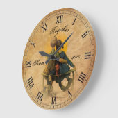 Gemeinsam seit...Vintag Große Wanduhr (Winkel)