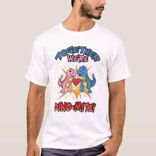 Gemeinsam sind wir Dino-Mite Funny Dinosaurus Lieb T-Shirt