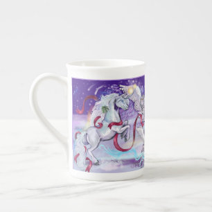 Gemeinsam sind wir ein Einhorn Porzellantasse