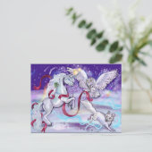 Gemeinsam sind wir ein Einhorn Postkarte (Stehend Vorderseite)