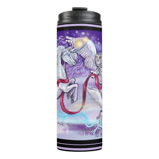 Gemeinsam sind wir ein Einhorn Thermosbecher (Vorderseite)