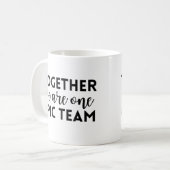 Gemeinsam sind wir ein episches Team Kaffeetasse (Vorderseite Links)