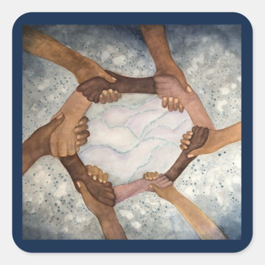 Gemeinsam sind wir ein Sticker (Vorderseite)