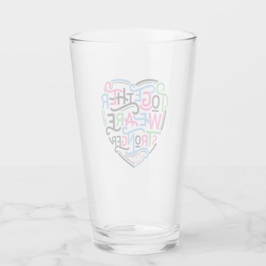 Gemeinsam sind wir stärker glas (Rückseite)