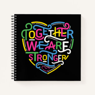 Gemeinsam sind wir stärker notizblock