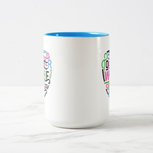 Gemeinsam sind wir stärker zweifarbige tasse (Mittel)