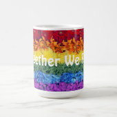 Gemeinsam sind wir stolz auf unsere Blume Kaffeetasse (Mittel)