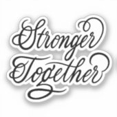 Gemeinsam stärken aufkleber (Vorderseite)