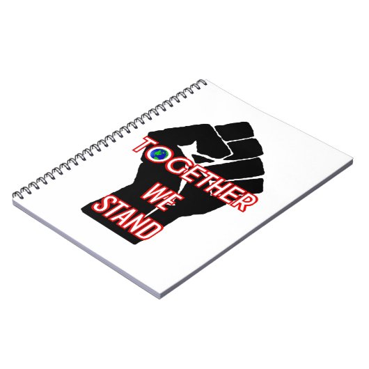 Gemeinsam stehen wir notizblock (Linke Seite)