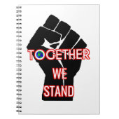 Gemeinsam stehen wir notizblock (Vorderseite)