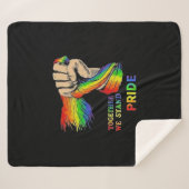 Gemeinsam stehen wir stolz! Sherpadecke (Vorderseite (Horizontal))