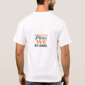 "Gemeinsam stehen wir" T-Shirt (Rückseite)