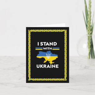 Gemeinsam stehen wir: Ukraine-Schutzschild-Karte Karte