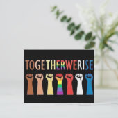 GEMEINSAM STEIGEN WIR POSTCARD POSTKARTE (Stehend Vorderseite)