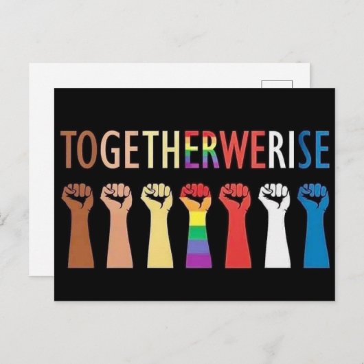 GEMEINSAM STEIGEN WIR POSTCARD POSTKARTE (Vorne/Hinten)