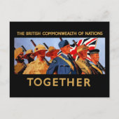 Gemeinsam ~ The British Commonwealth of Nations Postkarte (Vorderseite)