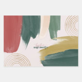 Gemeinsam und Merry | Abstrakte Weihnachten Geschenkpapier Set (Vorderseite)