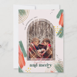 Gemeinsam und Merry | Foto Arch Moderne Weihnachte Feiertagskarte