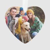 Gemeinsam und Merry Holiday Greenerity Foto Ornament (Rückseite)