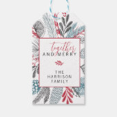 Gemeinsam und Merry Holiday Greenery Geschenkanhänger (Vorderseite)