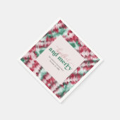 Gemeinsam und Merry | Moderne Weihnachts-Gefärbte Serviette (Ecke)