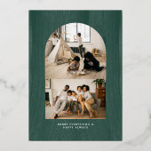 Gemeinsam und Merry | Modernes Abstraktes Foto Wei Folieneinladung (Rückseite)