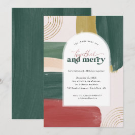 Gemeinsam und Merry | Modernes WeihnachtsParty Einladung