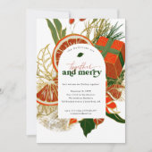 Gemeinsam und Merry | Modernes WeihnachtsParty Einladung (Vorderseite)