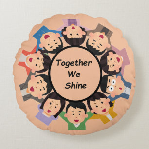 Gemeinsam versinken wir - Einheit Rundes Kissen