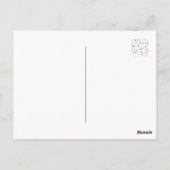 Gemeinsam wandern: Das Muster des Footprint Postkarte (Rückseite)