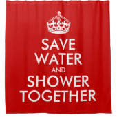 Gemeinsam Wasser und Dusche gerettet (Ruhe Behalte Duschvorhang (Vorderseite)