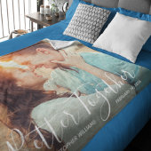 Gemeinsam | Whimsy Typografy Couple's Foto Fleecedecke