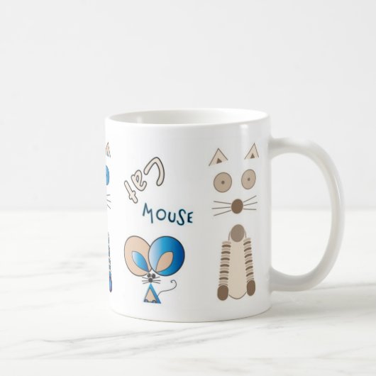 "Gemeinsam wieder" Cat & Mouse-Tasse Kaffeetasse (Rechts)