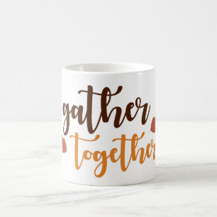 Gemeinsam zusammen Thanksgiving Herbstfarben Kaffeetasse