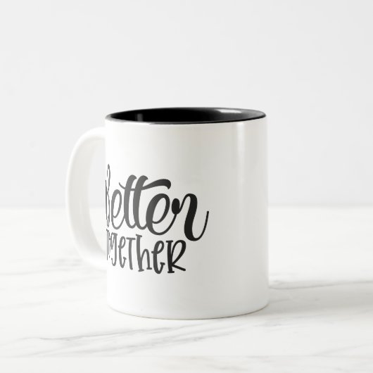 Gemeinsam Zweifarbige Tasse (Vorderseite Links)