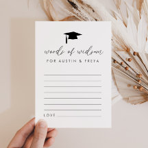 Gemeinsame Abschluss Wörter von Weisheitskarten