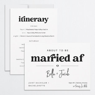 Gemeinsame Bachelor- und Junggeselinnen-Abschied-R Einladung