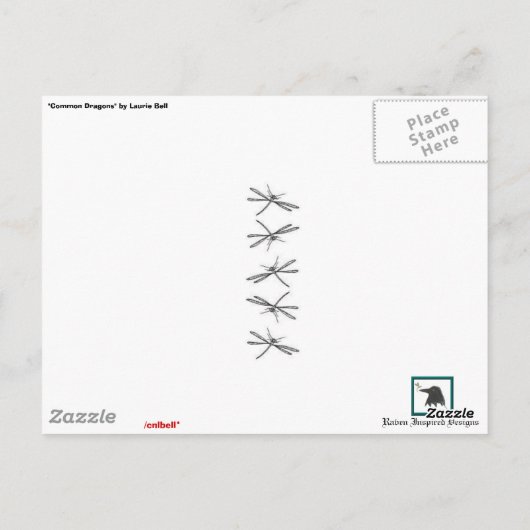 "Gemeinsame Drachen" Postkarte (Rückseite)