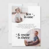 Gemeinsame Einladung von Jungen zum Geburtstag mit (Vorderseite)