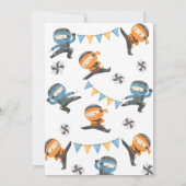 Gemeinsame Einladung von Ninja zum Geburtstag | Ge (Rückseite)